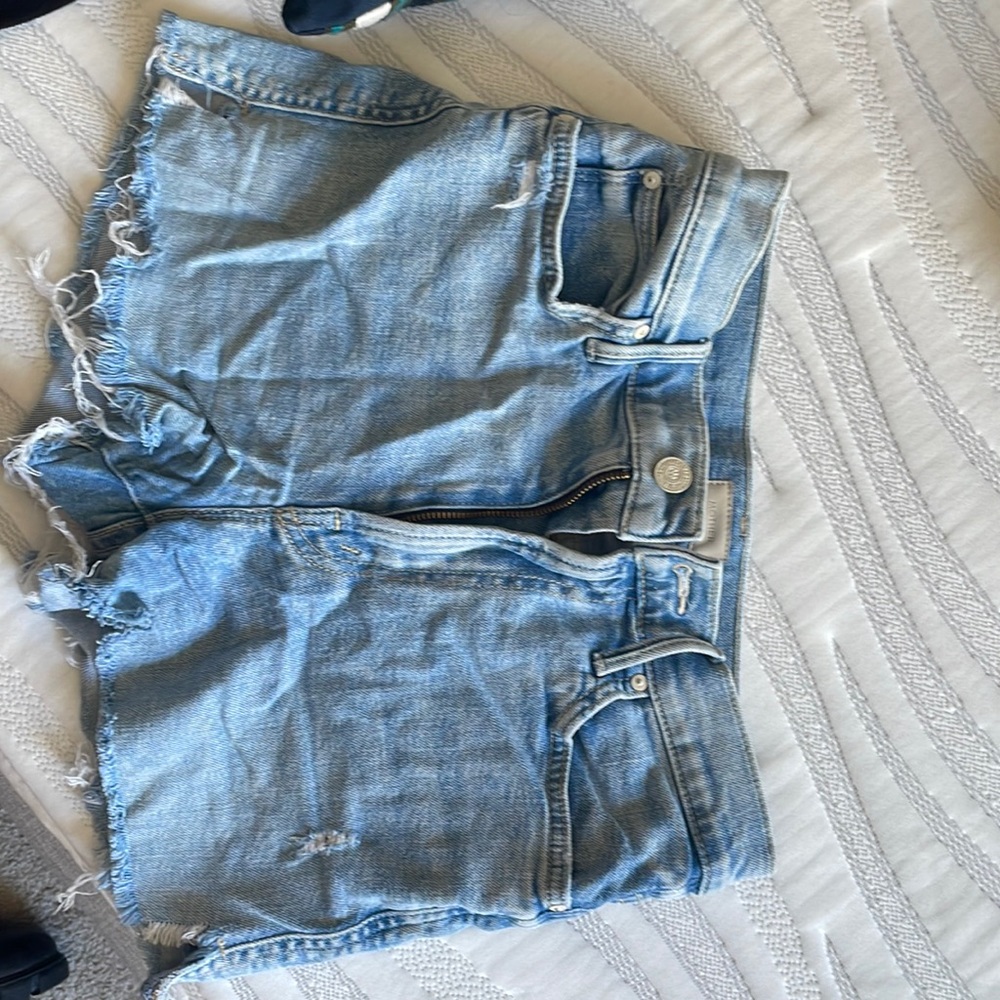 Mother jean shorts with palm tree size 26